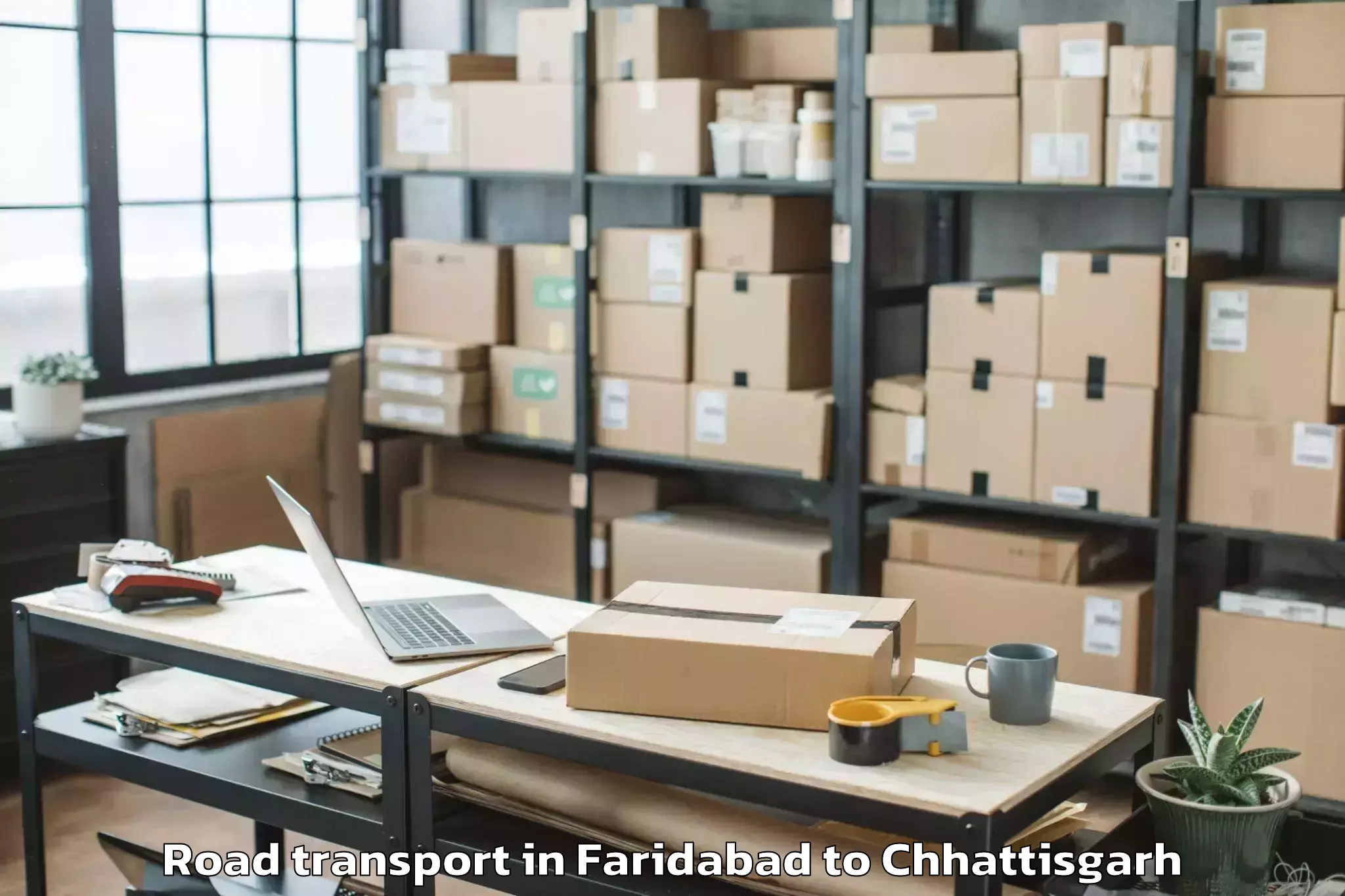 Quality Faridabad to Gharghoda Road Transport